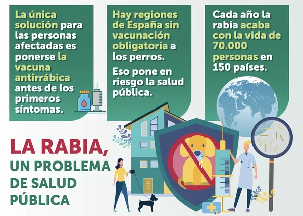Día Mundial contra la rabia: los veterinarios españoles reivindican la importancia de la vacunación obligatoria