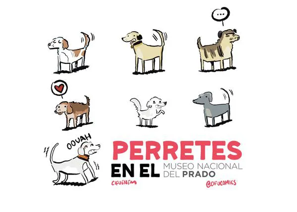 Pedro Cifuentes retrata a los perros más famosos del Museo del Prado en un genial hilo canino de X (twitter)