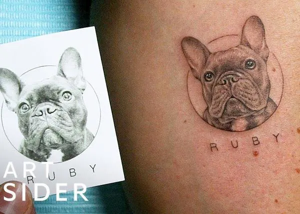 Amores perros para siempre: espectaculares tatuajes perrunos en vídeos timelapse