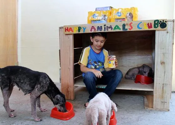 Un niño de 9 años logra crear una pequeña protectora de animales en su garaje