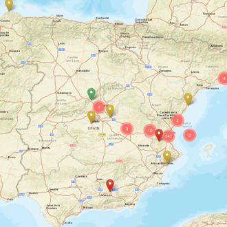 Los mapas de ayuda a Valencia: puntos de recogida, peticiones …