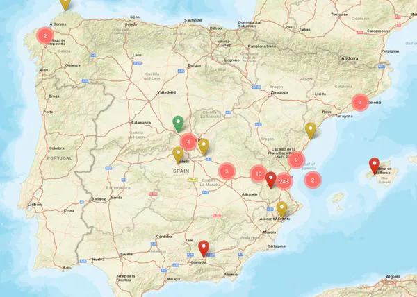 Los mapas de ayuda a Valencia: puntos de recogida, peticiones de ayuda para personas y animales, acogidas de perros...