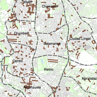 El Ayuntamiento de Madrid elabora un mapa de 