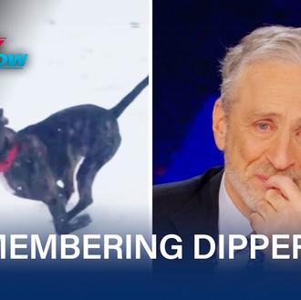 El emotivo homenaje de Jon Stewart a su perro del …