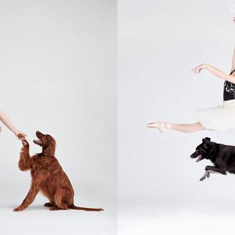 Bailarines y perros, una elegante serie fotográfica de altos vuelos …