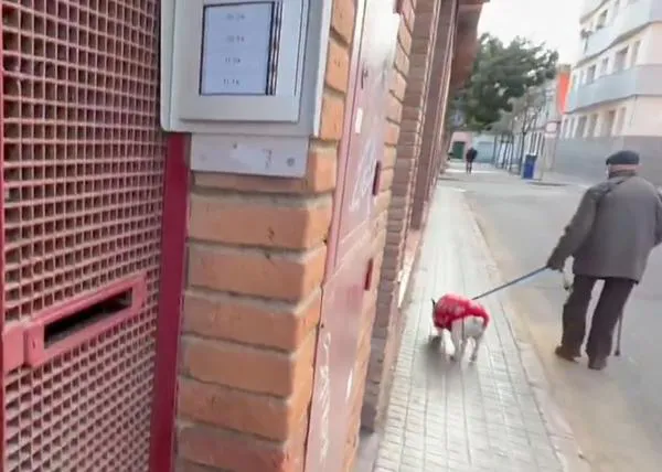 Polémica y llamativa actuación vecinal contra los pises de los perros en una calle de Badalona