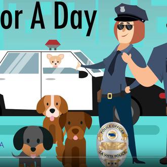 Perros de protectora acompañan a la policía durante un día …