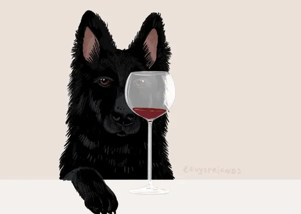Amistades perri-humanas en la obra de Alissa Levy:  bellas ilustraciones con mucho humor