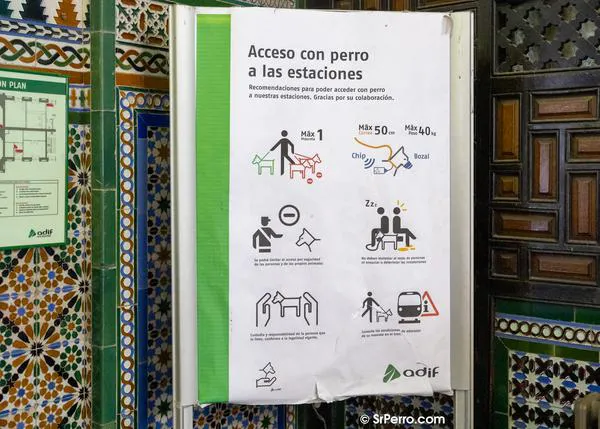 Las (sorprendentes) recomendaciones de Adif para acceder a las estaciones de tren con perro