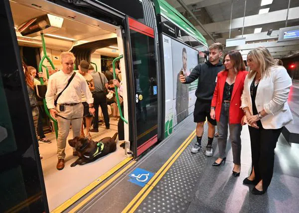 Casi todos los perros, de cualquier tamaño, pueden viajar en el Metro de Granada -quedan fuera los PPP