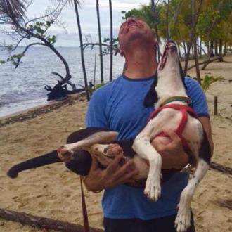 Un perro es rescatado en medio del Mar Caribe por …